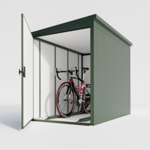 Schowek na rowery - 2 rowery zielony otwarty RAL 6020