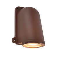 Kinkiet zewnętrzny brązowy retro Lutec