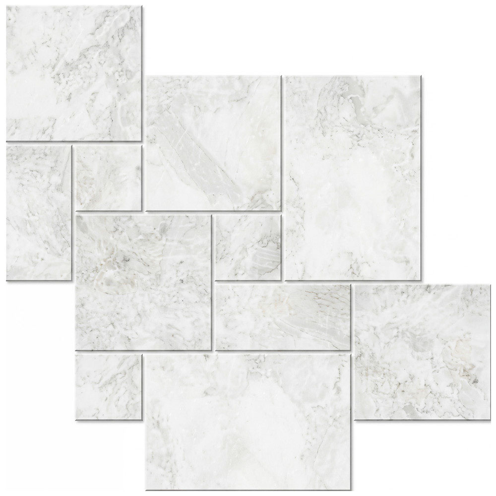 Marmur Royal White French Pattern 0,742m2 x 1,2cm