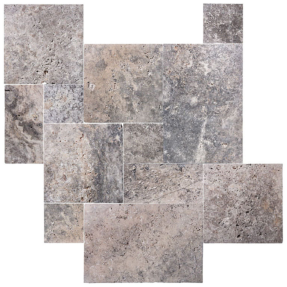 Trawertyn Ash Greige French Pattern 0,742m2 x 1,2cm