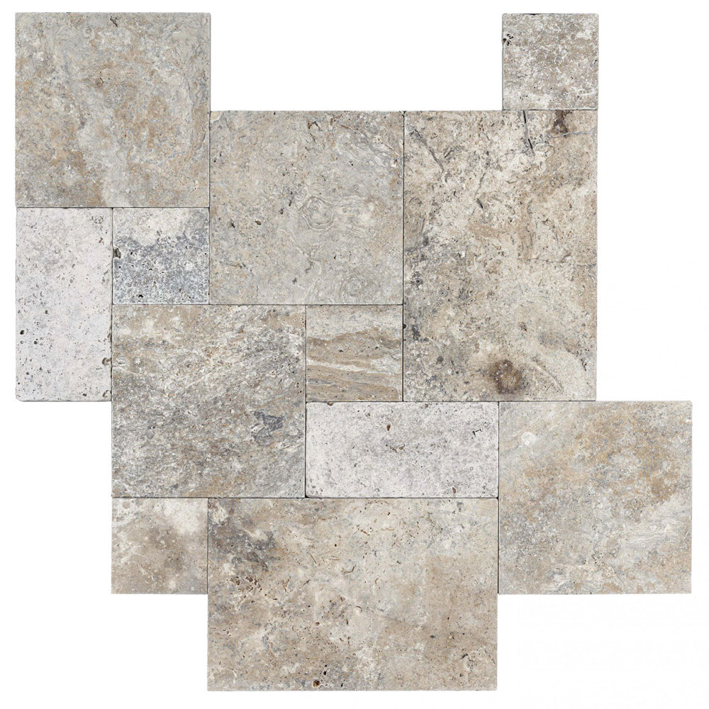 Trawertyn Silver Greige French Pattern 0,742m2 x 1,2cm